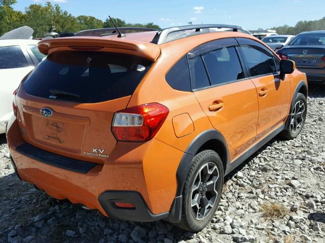 JF2GPAGC0D2855597 - 2013 SUBARU XV CROSSTR ORANGE photo 4