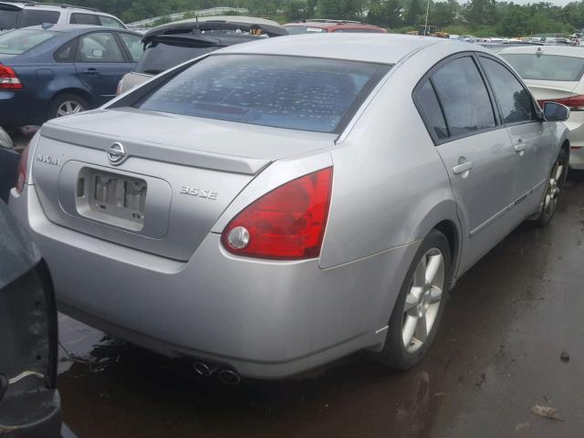 1N4BA41E54C880758 - 2004 NISSAN MAXIMA SE SILVER photo 4