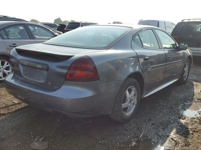 2G2WS522641371579 - 2004 PONTIAC GRAND PRIX GRAY photo 4