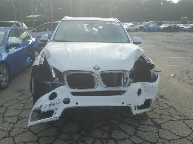 5UXKR0C58F0P16688 - 2015 BMW X5 XDRIVE3 WHITE photo 9