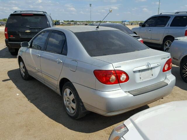 1NXBR32E55Z537578 - 2005 TOYOTA COROLLA CE SILVER photo 3