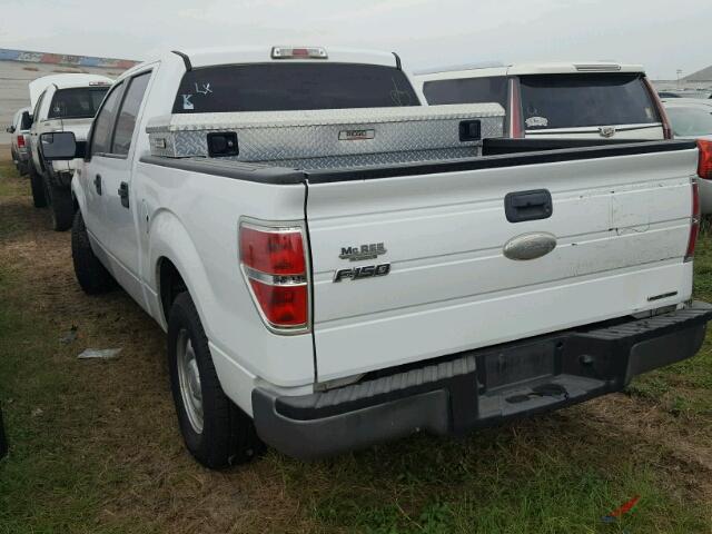 1FTEW1CM1BFD27189 - 2011 FORD F150 WHITE photo 3