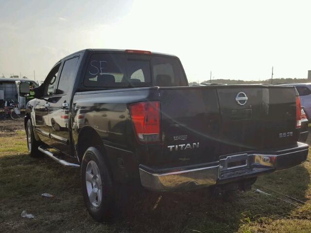 1N6AA07B04N541774 - 2004 NISSAN TITAN BLACK photo 3