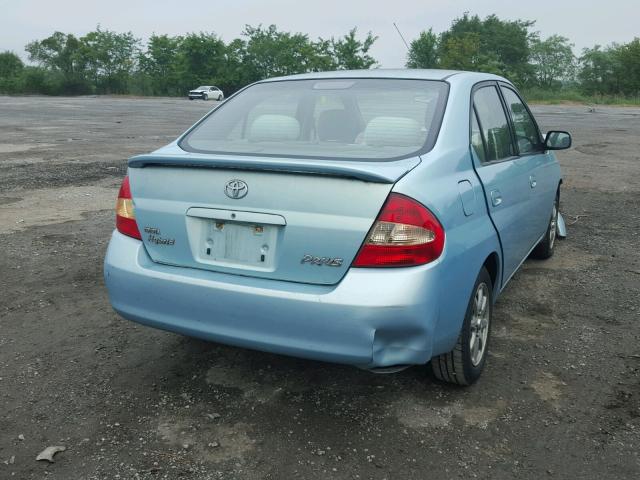 JT2BK18U530077783 - 2003 TOYOTA PRIUS BLUE photo 4