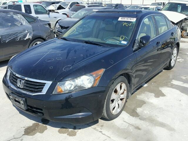 1HGCP26829A183816 - 2009 HONDA ACCORD BLACK photo 2