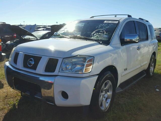 5N1BA08A47N724057 - 2007 NISSAN ARMADA WHITE photo 2