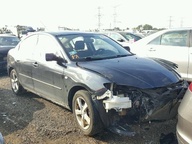 JM1BK12F341215740 - 2004 MAZDA 3 BLACK photo 1