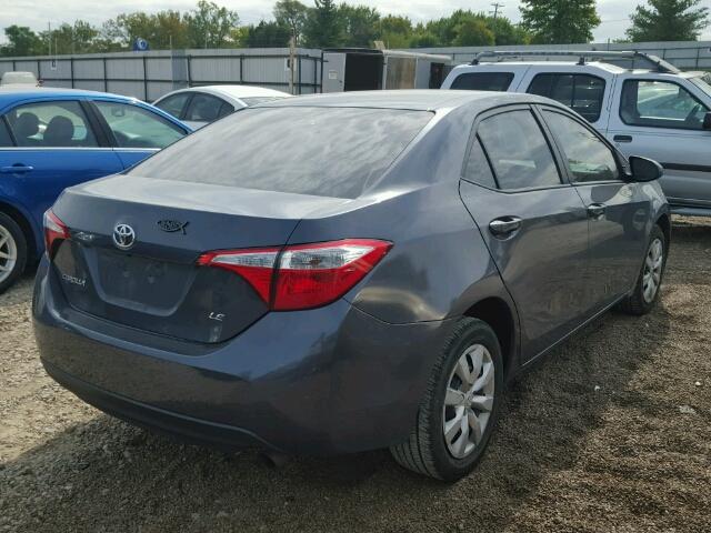 5YFBURHE9EP009942 - 2014 TOYOTA COROLLA L CHARCOAL photo 4