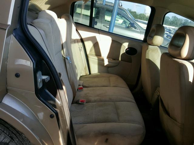 1G8AJ55F16Z144070 - 2006 SATURN ION LEVEL GOLD photo 6