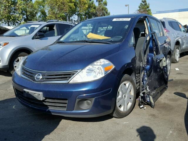 3N1BC1CP0CK812882 - 2012 NISSAN VERSA S BLUE photo 2