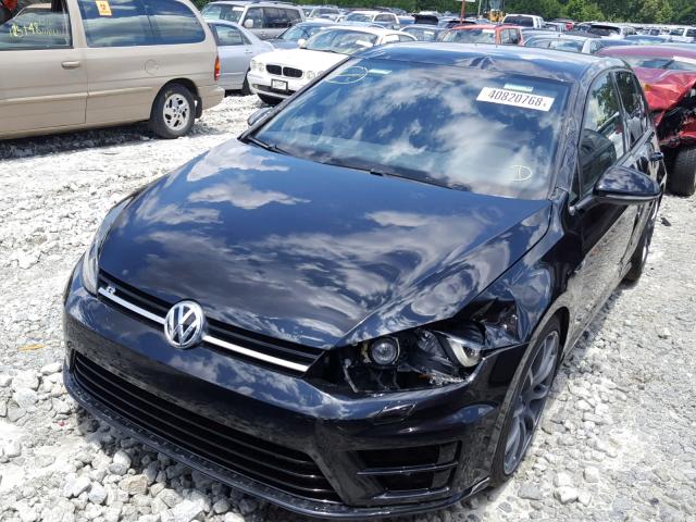 WVWLF7AU5FW236154 - 2015 VOLKSWAGEN GOLF R BLACK photo 2