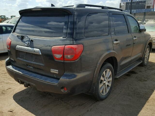 5TDKY5G19AS027919 - 2010 TOYOTA SEQUOIA BLACK photo 4