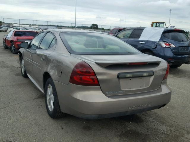 2G2WP552561290587 - 2006 PONTIAC GRAND PRIX TAN photo 3