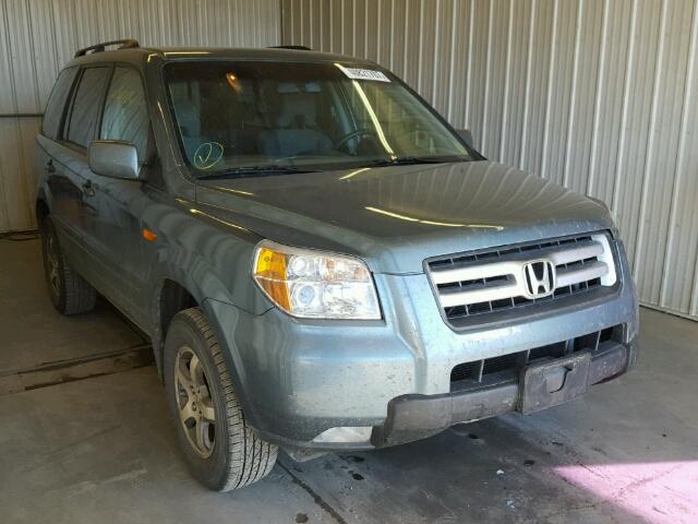 5FNYF18407B008657 - 2007 HONDA PILOT BLUE photo 1