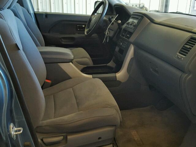 5FNYF18407B008657 - 2007 HONDA PILOT BLUE photo 5