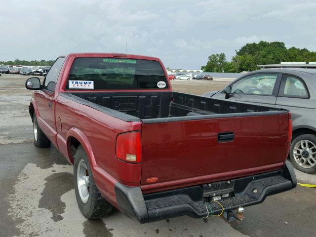 1GTCS1444R8505340 - 1994 GMC SONOMA RED photo 3