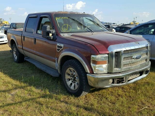 1FTSW20R68EA72045 - 2008 FORD F250 BURGUNDY photo 1