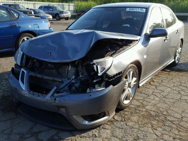 YS3FH41UX81156167 - 2008 SAAB 9-3 AERO GRAY photo 2