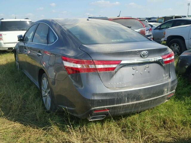 4T1BK1EB4EU101153 - 2014 TOYOTA AVALON BAS GRAY photo 3