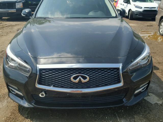 JN1AV7APXFM790549 - 2015 INFINITI Q50 HYBRID BLACK photo 7