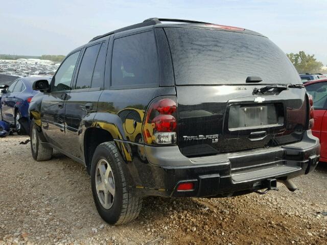 1GNDS13S862126562 - 2006 CHEVROLET TRAILBLAZE BLACK photo 3