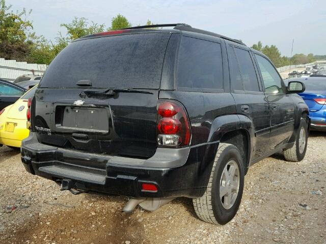 1GNDS13S862126562 - 2006 CHEVROLET TRAILBLAZE BLACK photo 4