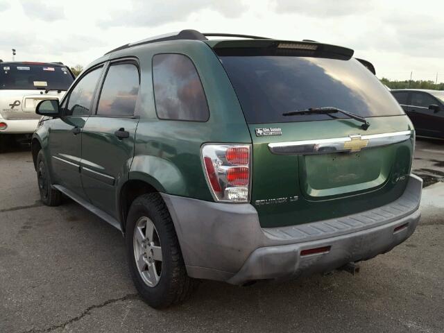 2CNDL23F756019529 - 2005 CHEVROLET EQUINOX LS GREEN photo 3