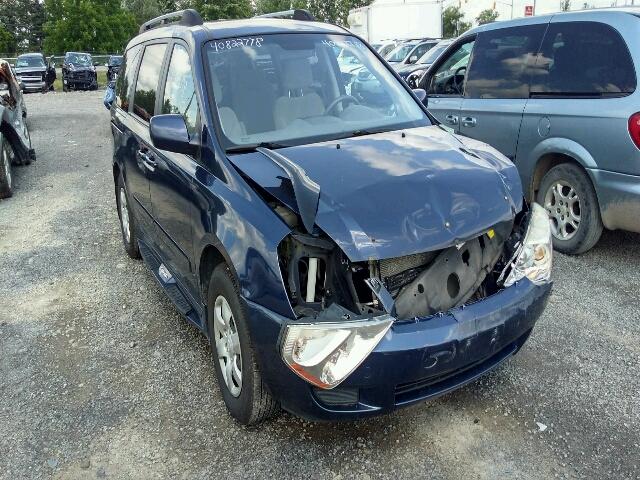 KNDMB233686224668 - 2008 KIA SEDONA EX BLUE photo 1