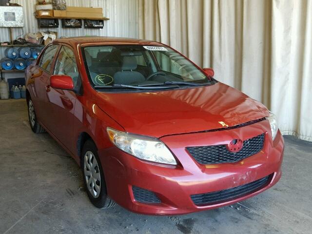 1NXBU4EE8AZ201109 - 2010 TOYOTA COROLLA RED photo 1