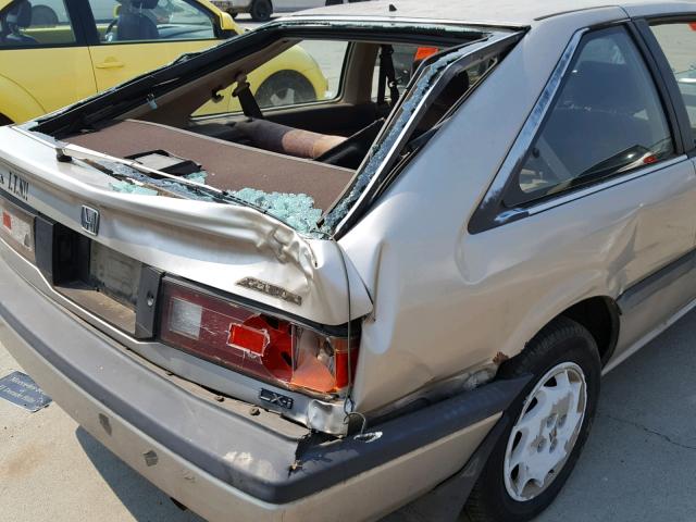 JHMCA5380KC036649 - 1989 HONDA ACCORD LXI GOLD photo 9