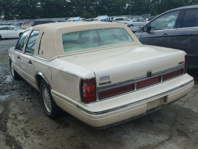 1LNLM83W0SY715585 - 1995 LINCOLN TOWN CAR C CREAM photo 3