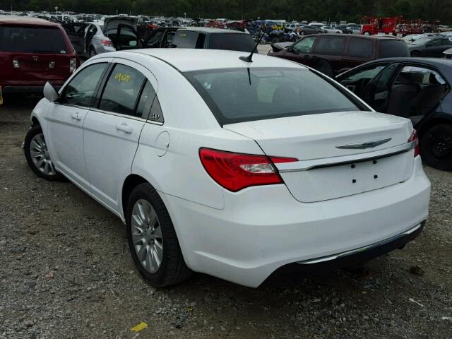 1C3CCBAB4DN720253 - 2013 CHRYSLER 200 WHITE photo 3