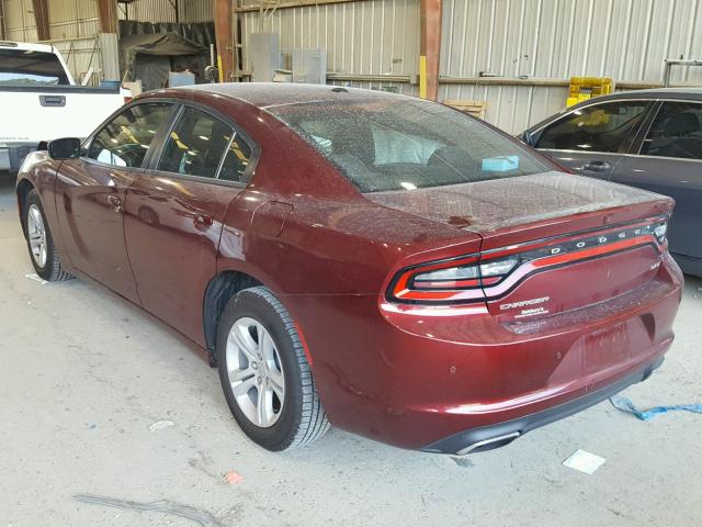 2C3CDXBG5JH169887 - 2018 DODGE CHARGER SX RED photo 3