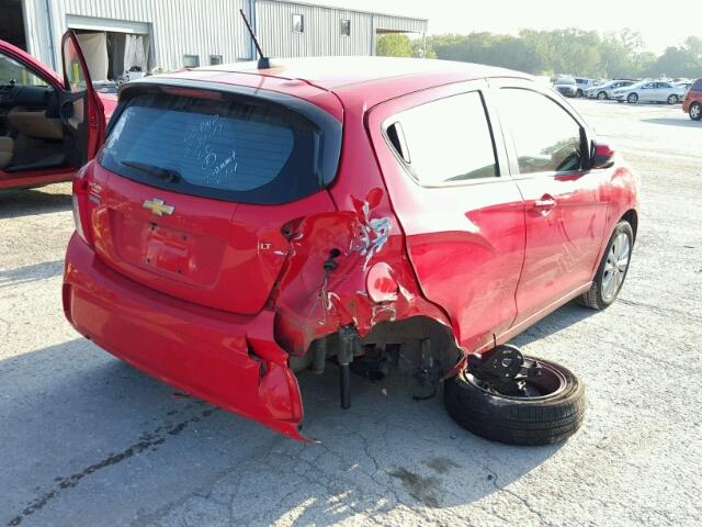 KL8CD6SA8GC572865 - 2016 CHEVROLET SPARK 1LT RED photo 4