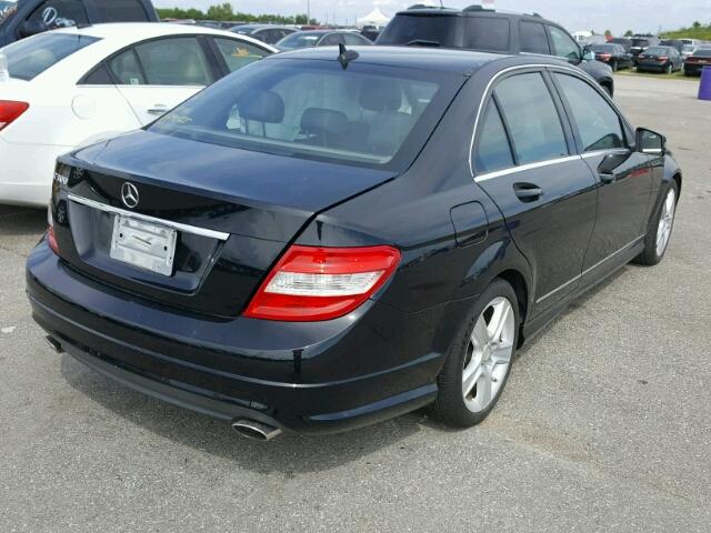 WDDGF5EB6AR102748 - 2010 MERCEDES-BENZ C 300 BLACK photo 4