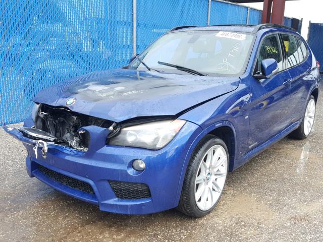 WBAVM1C56EVW53303 - 2014 BMW X1 SDRIVE2 BLUE photo 2