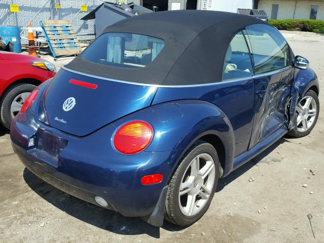 3VWCD31Y65M305396 - 2005 VOLKSWAGEN NEW BEETLE 蓝色 照片 4