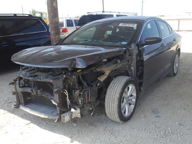 1C3CCCAB9FN676436 - 2015 CHRYSLER 200 LIMITE GRAY photo 2