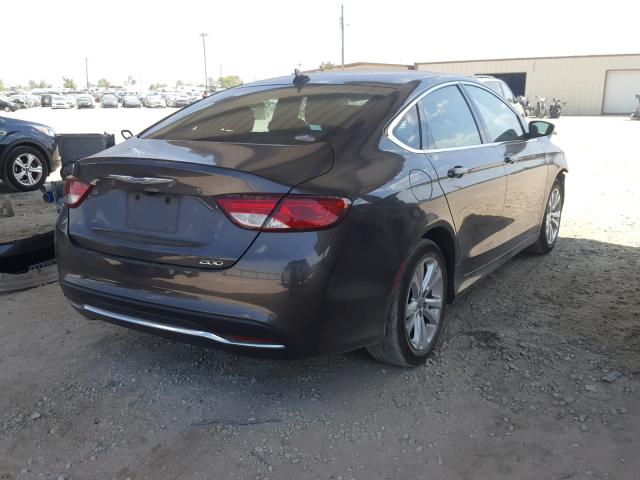 1C3CCCAB9FN676436 - 2015 CHRYSLER 200 LIMITE GRAY photo 4