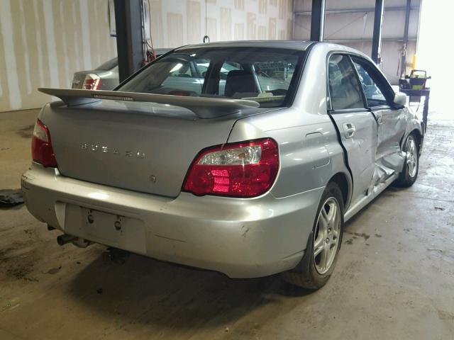 JF1GD67564H519851 - 2004 SUBARU IMPREZA RS SILVER photo 4