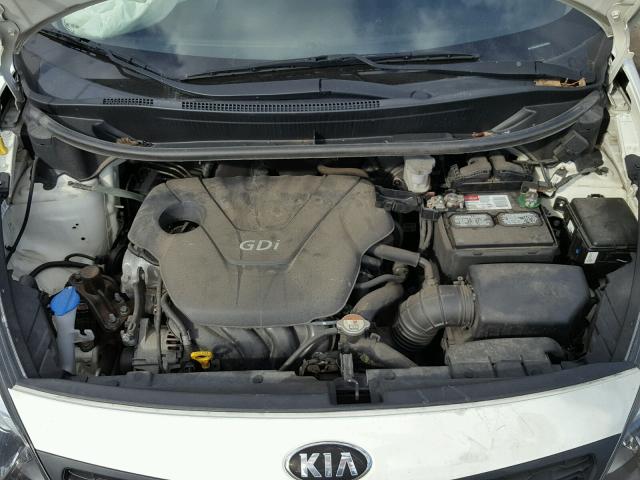 KNADM4A31D6240454 - 2013 KIA RIO LX WHITE photo 7