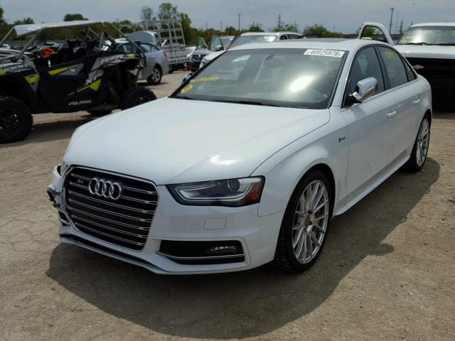 WAUBGAFL0EA052027 - 2014 AUDI S4 PREMIUM WHITE photo 2