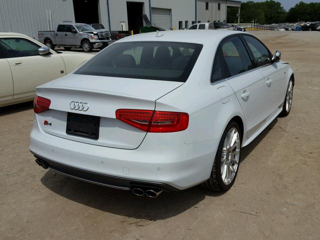 WAUBGAFL0EA052027 - 2014 AUDI S4 PREMIUM WHITE photo 4