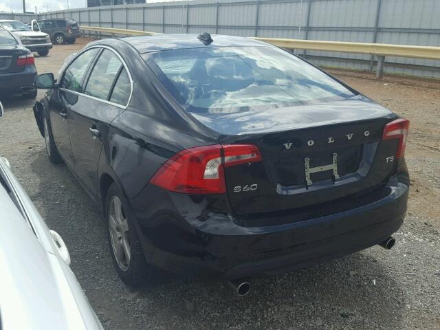 YV1612FS9D1212708 - 2013 VOLVO S60 T5 BLACK photo 3