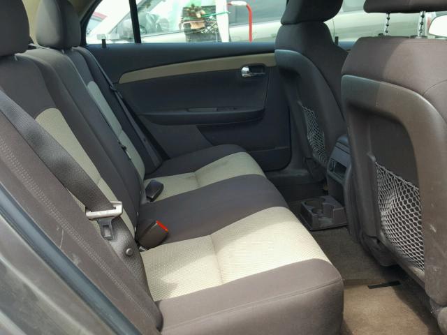 1G1ZC5EU6BF178138 - 2011 CHEVROLET MALIBU 1LT GRAY photo 6