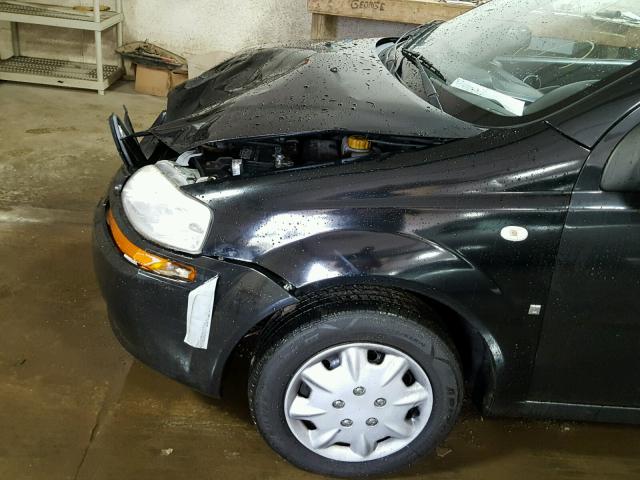 KL1TD66677B741817 - 2007 CHEVROLET AVEO BASE Czarny zdjęcie 9