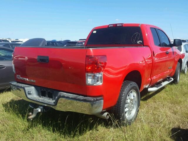 5TFRM5F1XBX021649 - 2011 TOYOTA TUNDRA RED photo 4