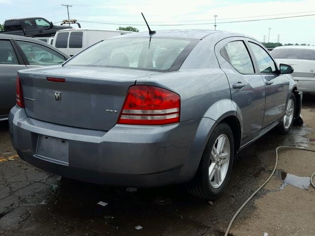 1B3LC56K38N298375 - 2008 DODGE AVENGER SX GRAY photo 4