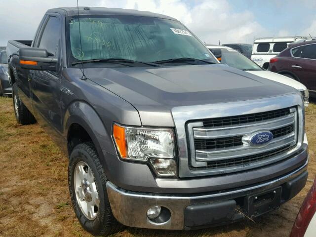 1FTMF1CM5EKD17062 - 2014 FORD F150 GRAY photo 1