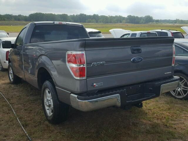 1FTMF1CM5EKD17062 - 2014 FORD F150 GRAY photo 3